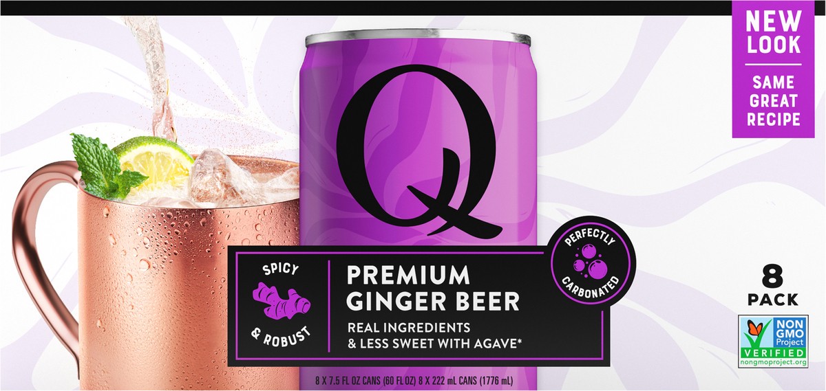 slide 5 of 11, Q Mixers Premium Ginger Beer - 8-7.5 Fl. Oz., 60 fl oz
