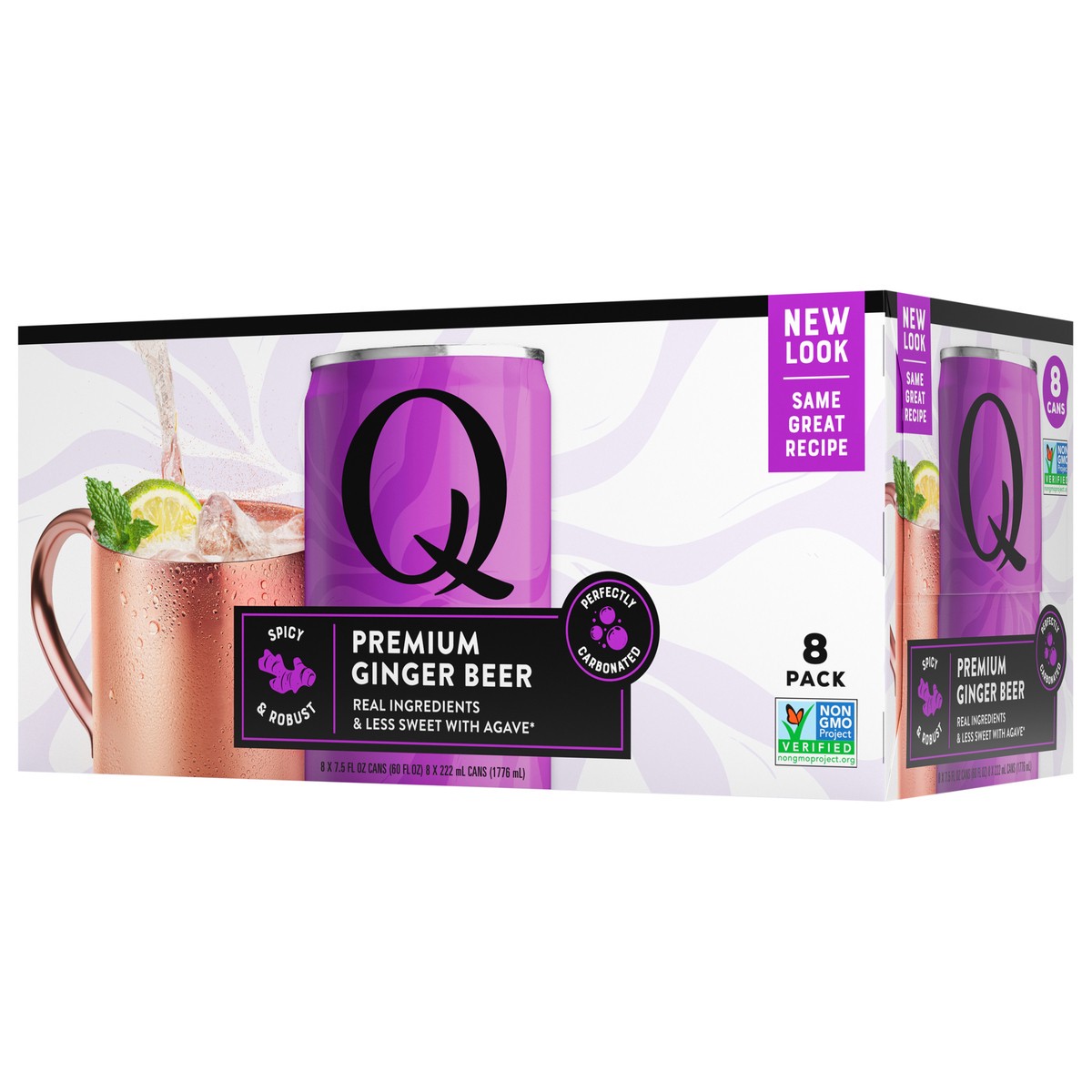 slide 11 of 11, Q Mixers Premium Ginger Beer - 8-7.5 Fl. Oz., 60 fl oz