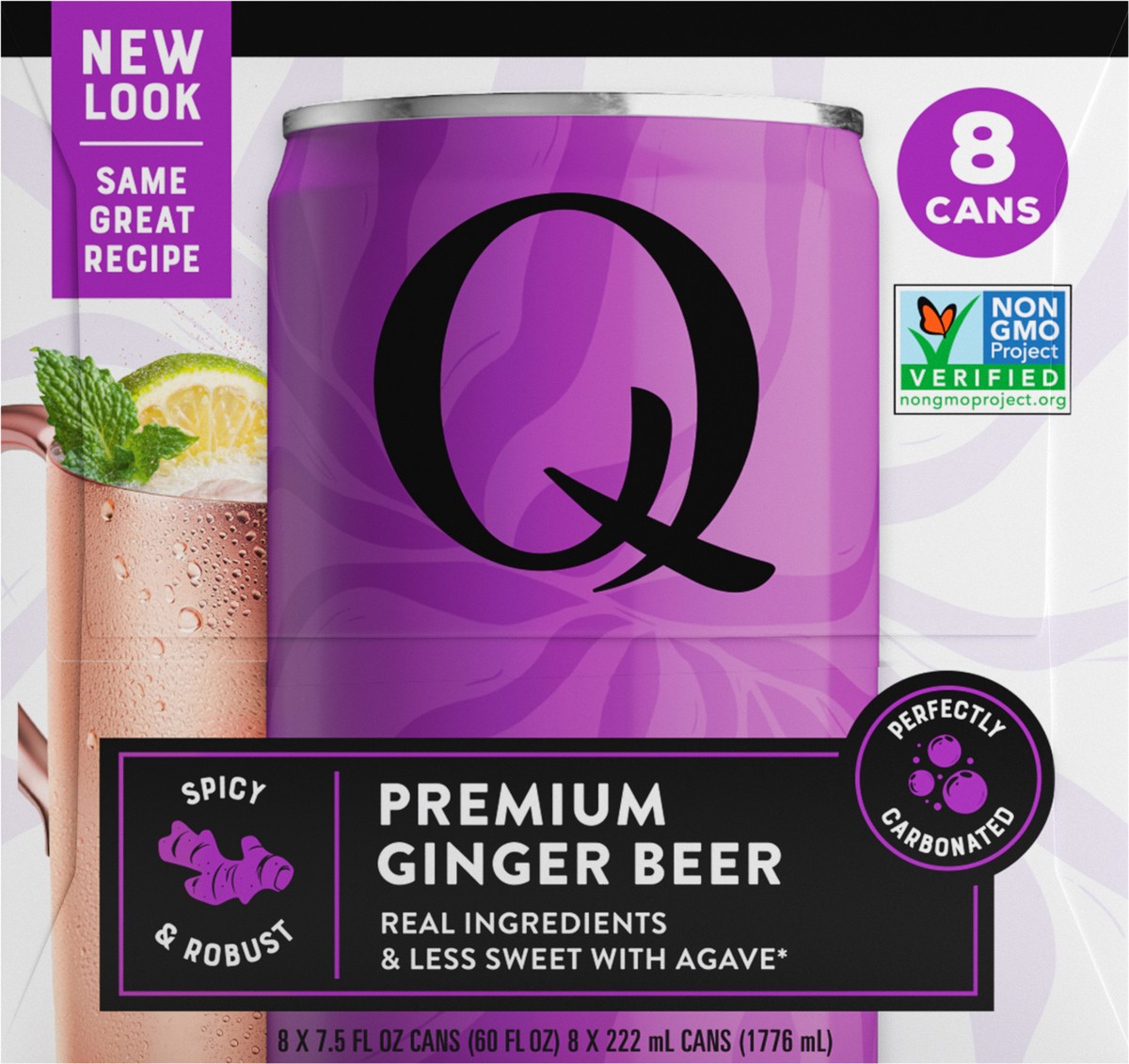 slide 10 of 11, Q Mixers Premium Ginger Beer - 8-7.5 Fl. Oz., 60 fl oz