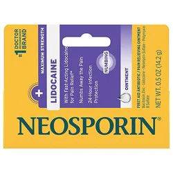 Neosporin Plus Lidocaine Pain Relieving Antibiotic Ointment 0.5 Oz - 0.5 Oz