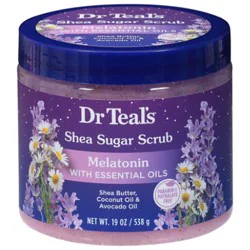 Dr Teals Melatonin With Essential Oils Shea Sugar Scrub 19oz - 19 Oz