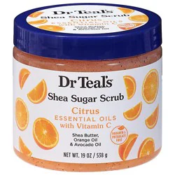 Dr Teals Citrus Shea Sugar Scrub 19oz - 19 Oz