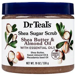 Dr Teals Shea Butter & Almond Oil Shea Sugar Scrub 19oz - 19 Oz