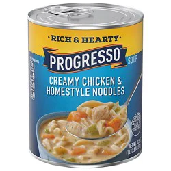 Progresso Rich & Hearty Creamy Chicken & Homestyle Noodles Soup - 18.5 Oz