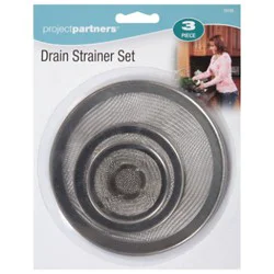 3 Pc Drain Strainer Set - Ea