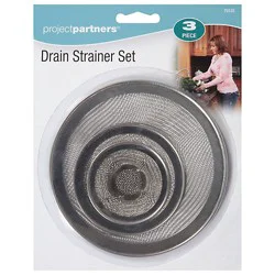 3 Pc Drain Strainer Set - Ea