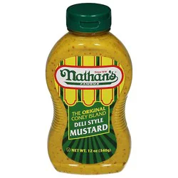 Nathans Famous Deli Style Mustard - 12 Oz