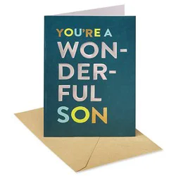 American Greetings Wonderful Son Birthday Card For Son - Each