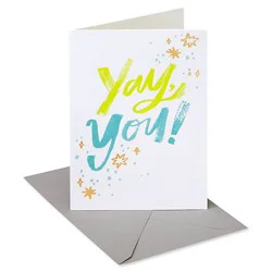 American Greetings Yay You Congratulations Card - Each