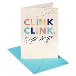 American Greetings Clink And Sip Birthday Card - Each