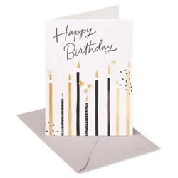 American Greetings Candles Birthday Card - Each