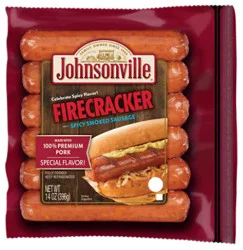Johnsonville Cooked Firecracker Brat Smoked Sausage - 14 Oz