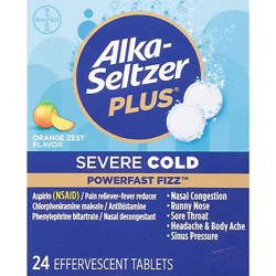 Alka Seltzer Plus Cold Powerfast Orange - 24 Count