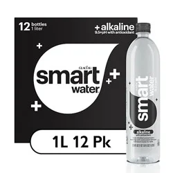 Smartwater Alkaline With Antioxidants - 12-33.8 Fl. Oz.