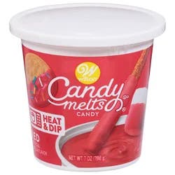 Wilton Candy Melt Wafers Red Tub 7oz - 7 Oz