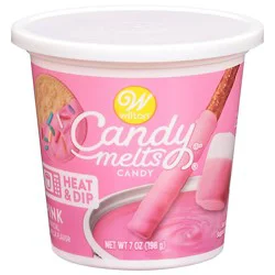 Wilton Candy Melts Wafers Pink Tub 7oz - 7 Oz