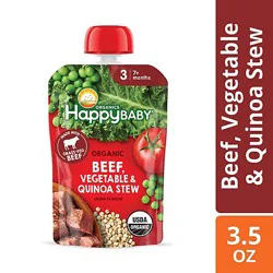 Happy Baby Organics Beef Vegetable & Quinoa Stew - 3.5 Oz