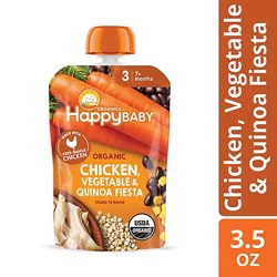 Happy Baby Organics Chiken Vegetable & Quinoa Fiesta - 3.5 Oz