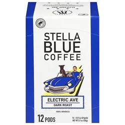 Stella Blue Coffee Single Serve Electric Ave - 12 Ct