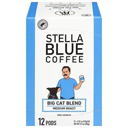 Stella Blue Coffee Big Cat Single Serve - 12 Ct