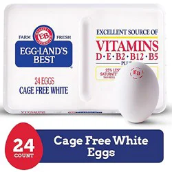 Eggland's Best Cage Free Large White Eggs - 24 Ct