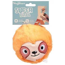 Hugsmart Pet - Dog Toys 2-In-1 Super Ball - Zoo Ball - Sloth Single Pack Size 4 - Ea