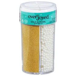 Overjoyed 4-In-1 Gold & Pearl Sprinkles - 6.7 Oz