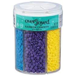Overjoyed 6-In-1 Rainbow Confetti Sprinkles - 5.9 Oz