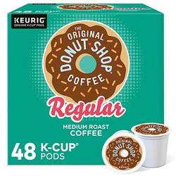 The Original Donut Shop Regular Medium Roast Coffee Keurig Single Serve K Cup Pods - 48 Count