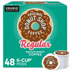 The Original Donut Shop Regular Medium Roast Coffee Keurig Single Serve K Cup Pods - 48 Count