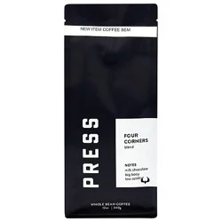 Press Coffee Whole Bean Four Corners - 12 Oz
