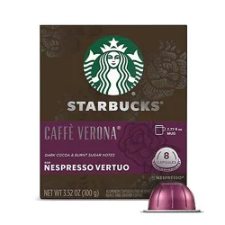 Starbucks By Nespresso Vertuo Line Caffè Verona Dark Roast Capsules Box - 8 Count