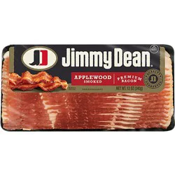 Jimmy Dean Applewood Premium Smoked Bacon - 12 Oz