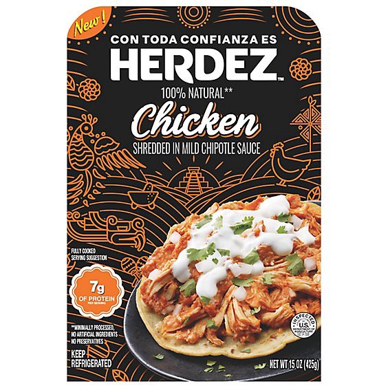 slide 1 of 1, Herdez Shredded Chipotle Chicken - 15 Oz, 15 oz