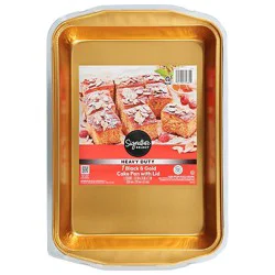 Signature Select Cake Pans With Lid Black & Gold 1 Count - Each