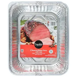 Signature Select Roaster Baker Pans With Lids - 2 Count