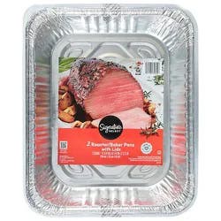 Signature Select Roaster Baker Pans With Lids - 2 Count