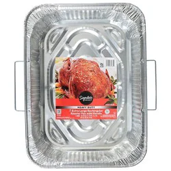 Signature Select Heavy Duty Rectangular Roaster Pan With Handle Extra Large 1 Count - Each
