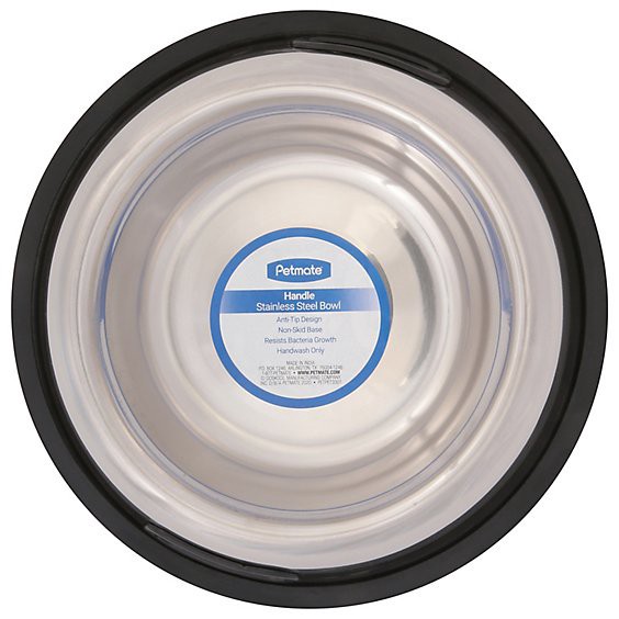 slide 1 of 1, Petmate Double Grip Stainless Steel Bowl - Each, 1 ct