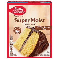 Betty Crocker Supermoist Butter Recipe Yellow Cake Mix - 13.25 Oz