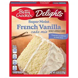 Betty Crocker Delights Supermoist French Vanilla Cake Mix - 13.25 Oz
