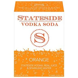 Stateside Orange Vodka Soda - 4-11.2 Fl. Oz.