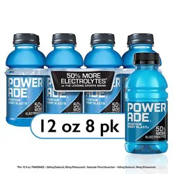 Powerade Mountain Berry Blast Bottles - 8-12 Fl. Oz.