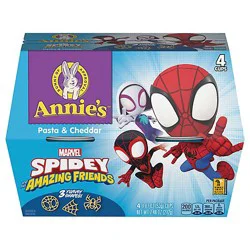 Annie's Homegrown Pasta And Cheddar Spidey - 4-7.48 Oz