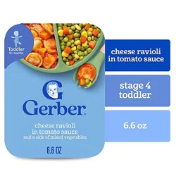 Gerber Cheese Ravioli In Tomato Sauce With Mixed Vegetables - 6.6 Oz