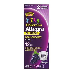 Allegra Children's 12hr Non-Drowsy Allergy Relief Liquid - 4 Oz