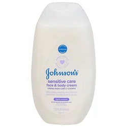 Johnsons Sensitive Care Face & Body Cream - 400 Ml