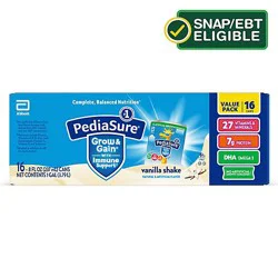Pediasure Vanilla 16 Count - 8 Oz