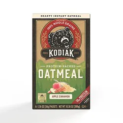 Kodiak Apple Cinnamon Instant Oatmeal Packets Box - 10.58 Oz