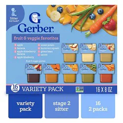 2nd Foods Veg Plus Frt 16pk Tubs - 16-8 Oz